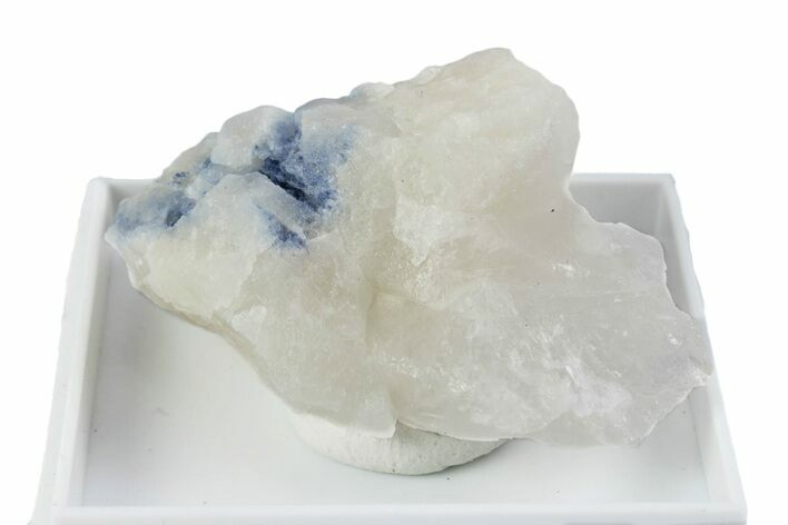 Brilliant Blue Dumortierite with Milky Quartz - Brazil #380122